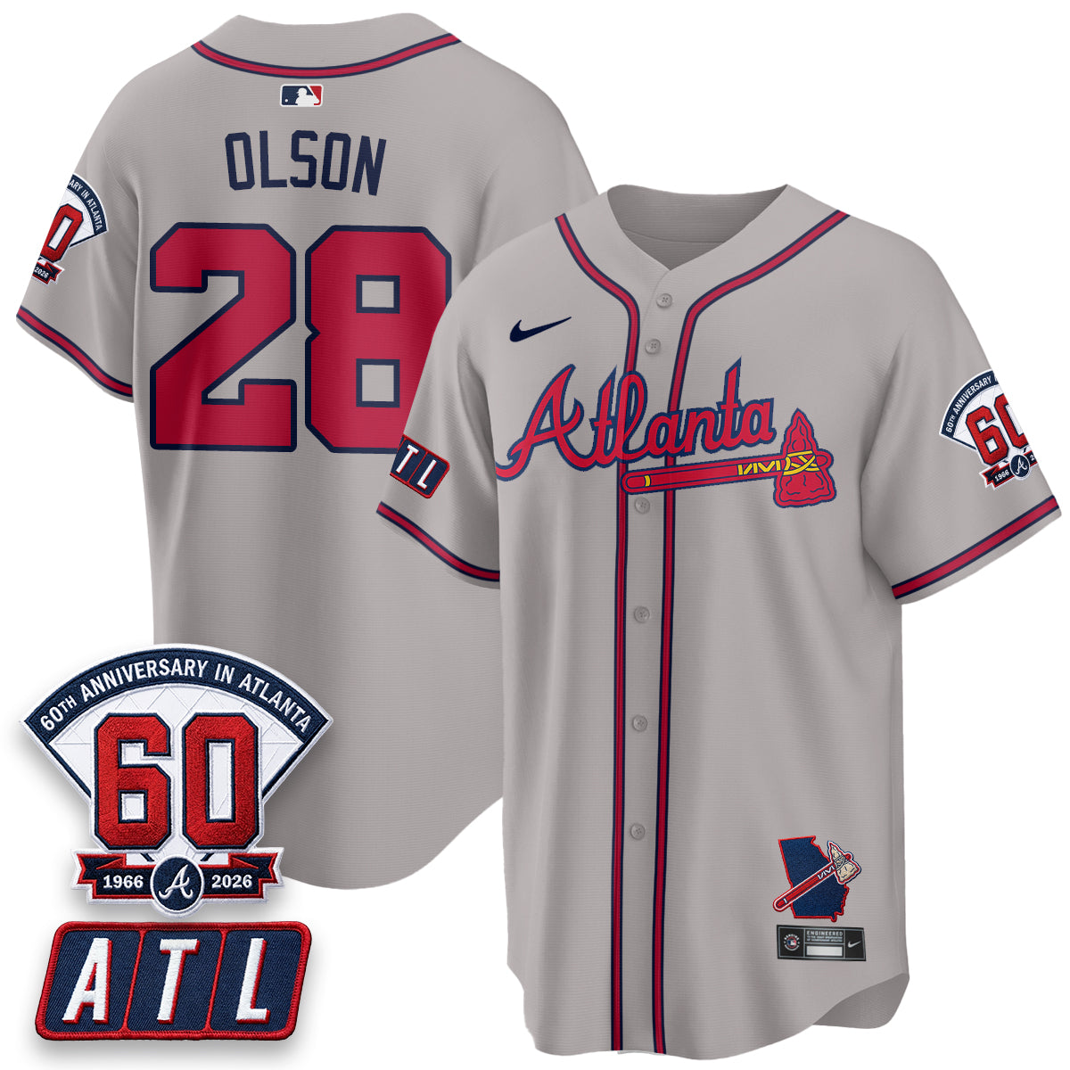 ATL 2026 60th Anniversary Vapor City Connect Limited Jersey - All Stitched