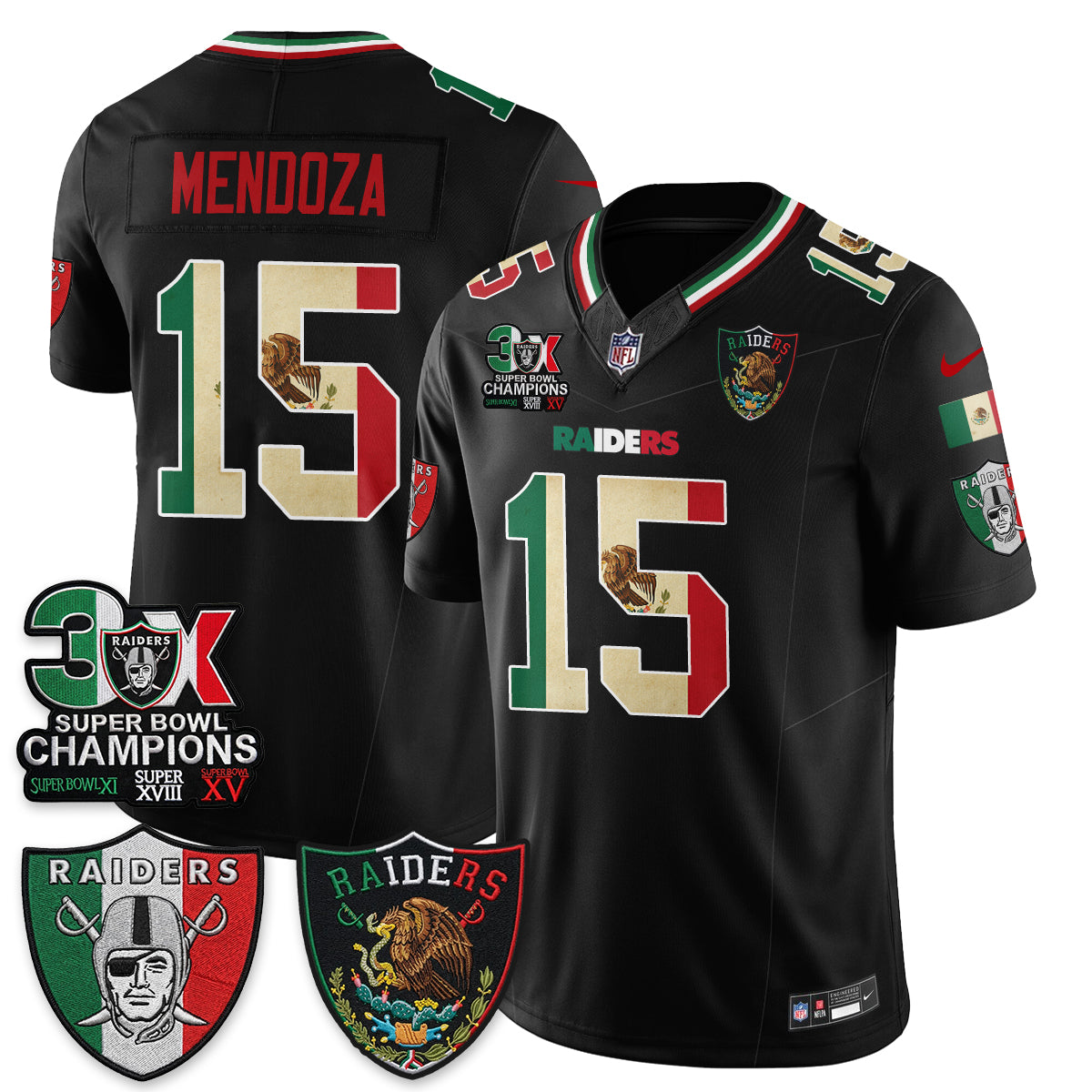 LVR 3X Champs Mexico Edition Vapor Jersey - Stitched