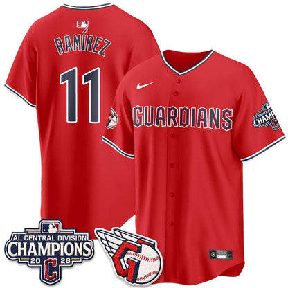 CLE 2026 AL Central Champs Vapor Jersey - Stitched