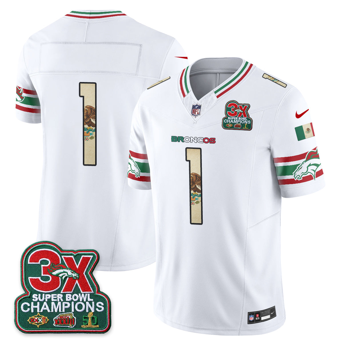 DEN Mexico Edition Vapor Jersey - Stitched