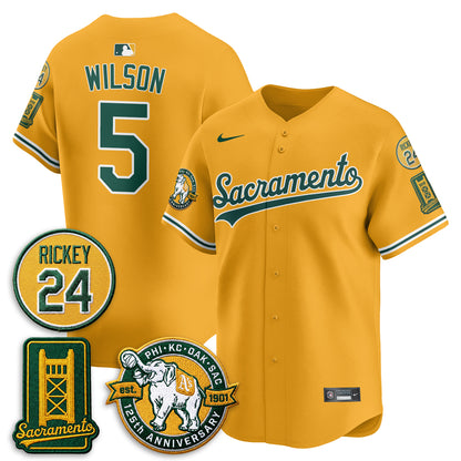 OAK 2026 Alternate Sacramento - Celebrating 125 Years -  Limited Vapor Green Jersey - All Stitched
