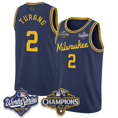 MIL 2026 NL Champions Basketball Jersey - Stitched