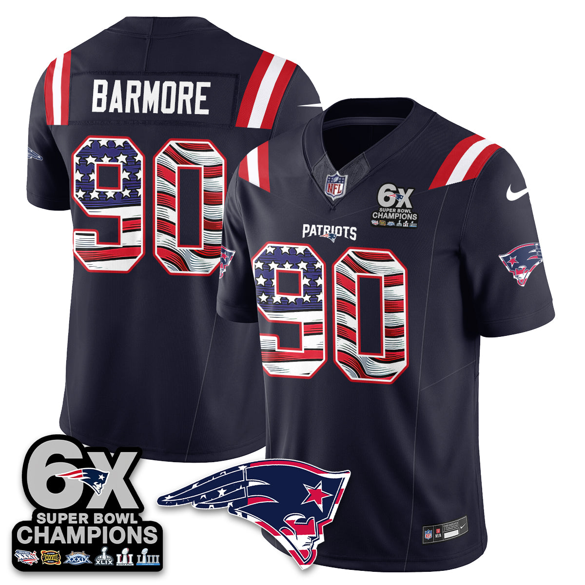 NE America Edition Vapor Jersey V2- Stitched