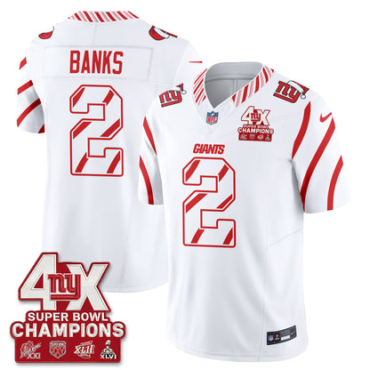 NYG  Xmas Edition Vapor Jersey - Stitched
