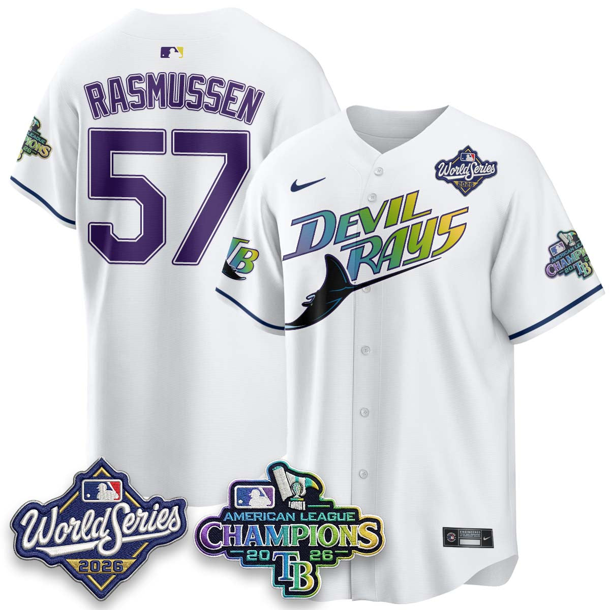 TBR WS26 &  2026 AL Champions Limited Gray Jersey - Stitched N2