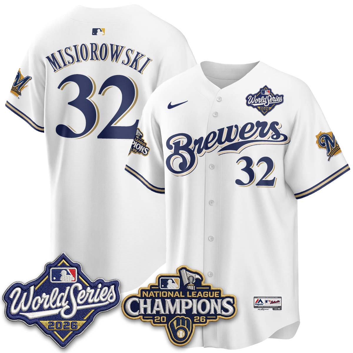 MIL 2026 NL Champions Throwback Jersey - Stitched