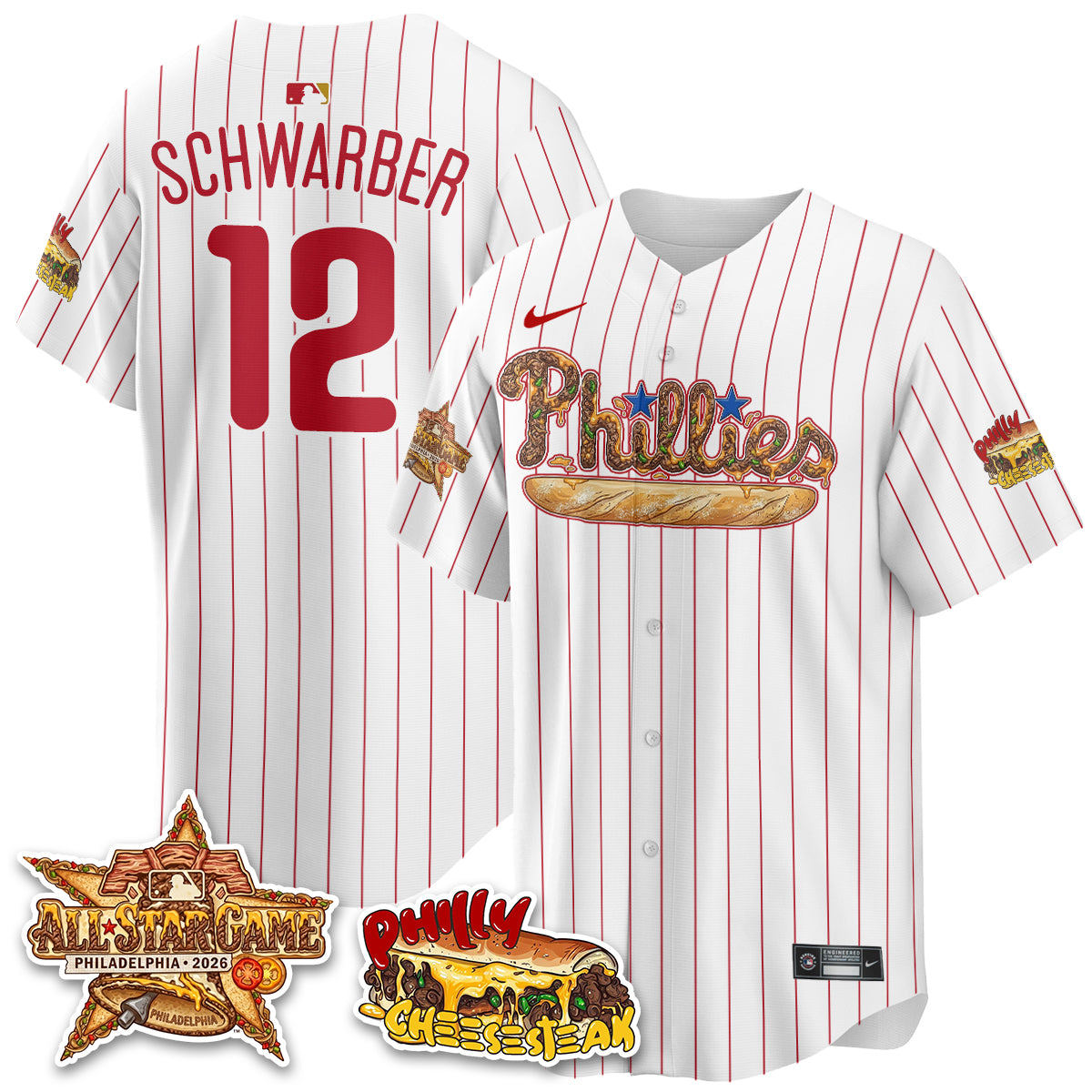 Philadelphia Phillies Cheesesteak Edition Vapor Limited Jersey - Stitched