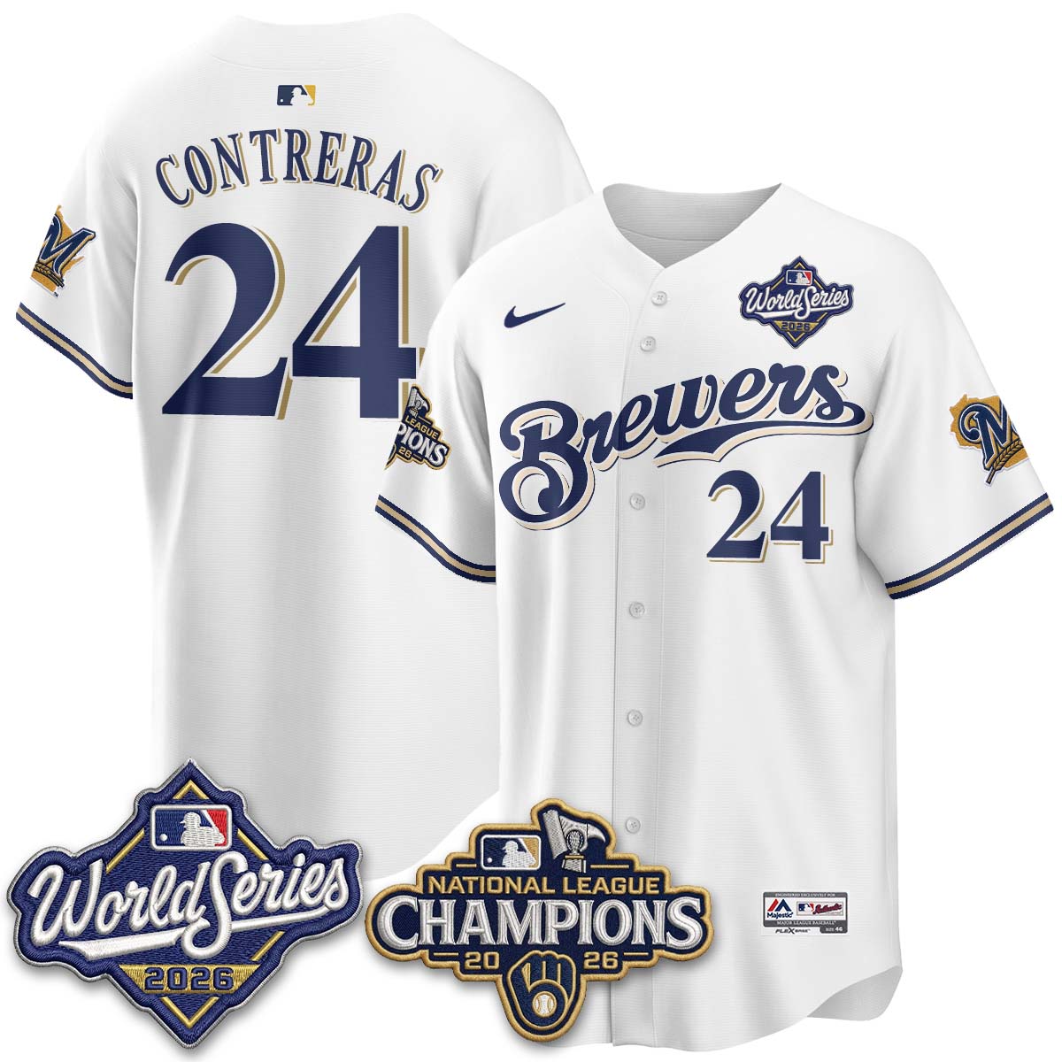 MIL 2026 NL Champions Throwback Jersey - Stitched