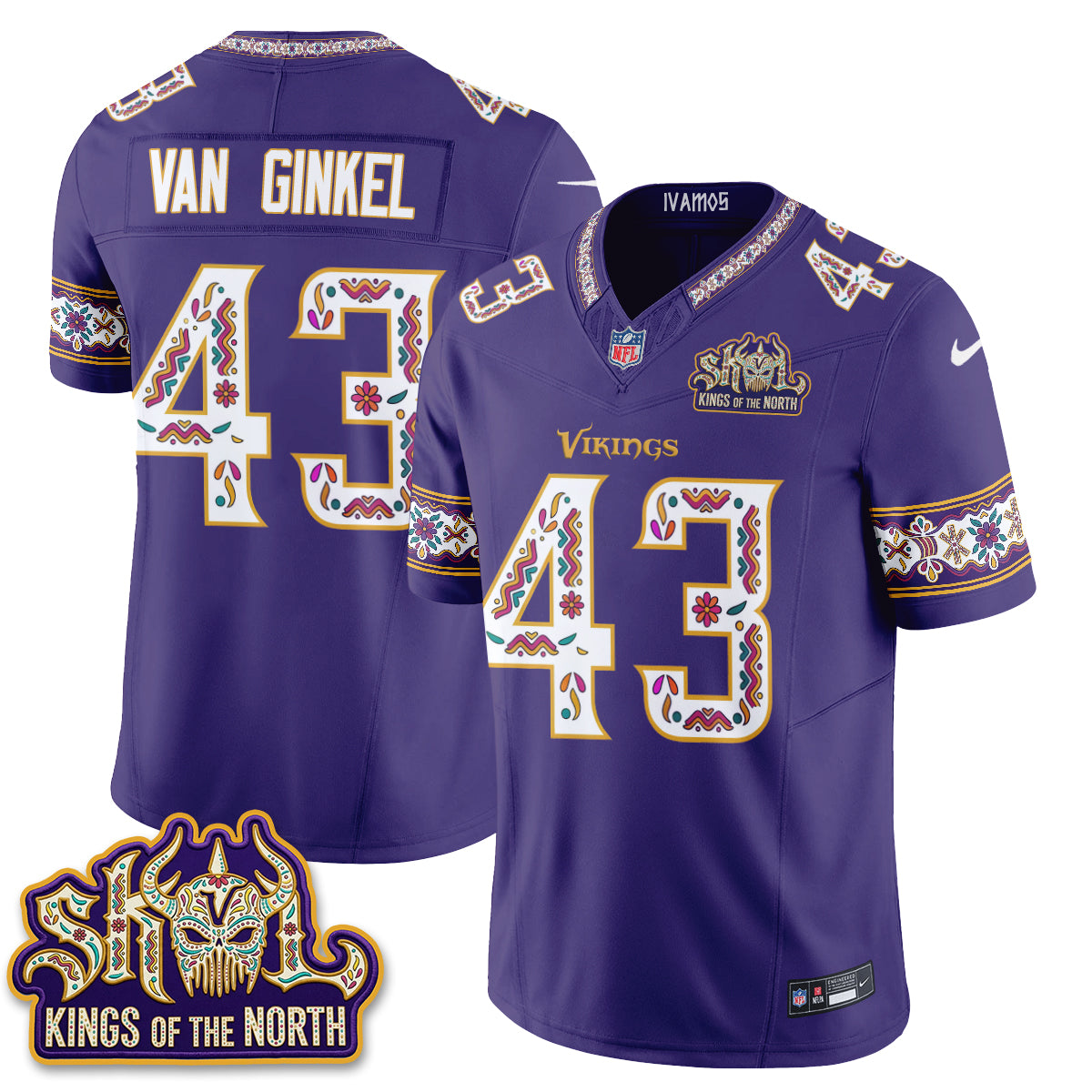 Minnesota Vikings  Latino Heritage Month Vapor Jersey - Stitched