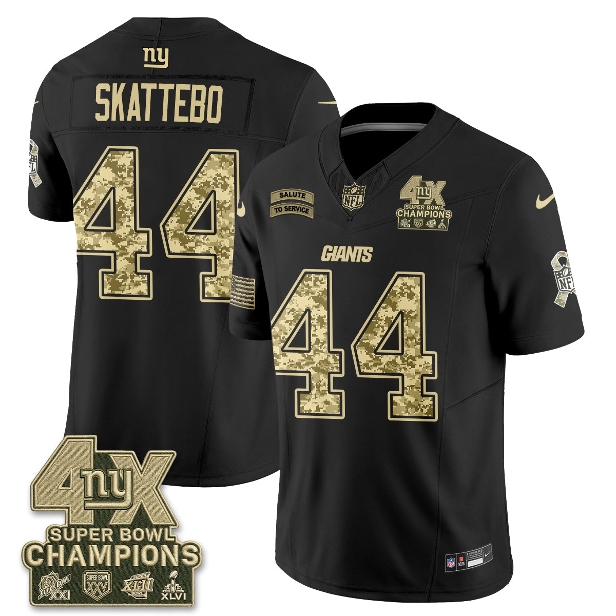 NYG 2026 Salute To Service V2 Vapor Jersey - Stitched (2)