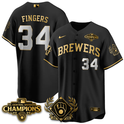Milwaukee Brewers 2026 NL Division Champs Vapor Jersey - Stitched