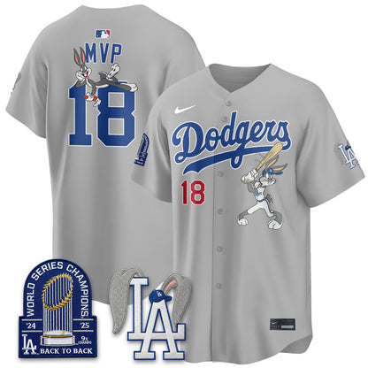 Los Angeles Dodgers Bunny Edition Vapor Jersey - Stitched