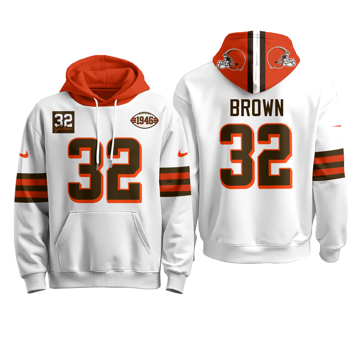 CLE 1946 Anniversary Patch Hoodie - Stitched