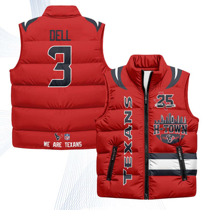 HOU "H-Town" Puffer Vest - Printed
