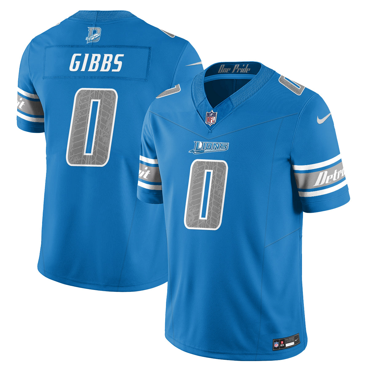 Detroit Lions Fangear Edition Vapor Jersey - Stitched