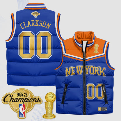 NYK Champions Night Puffer Vest - Printed