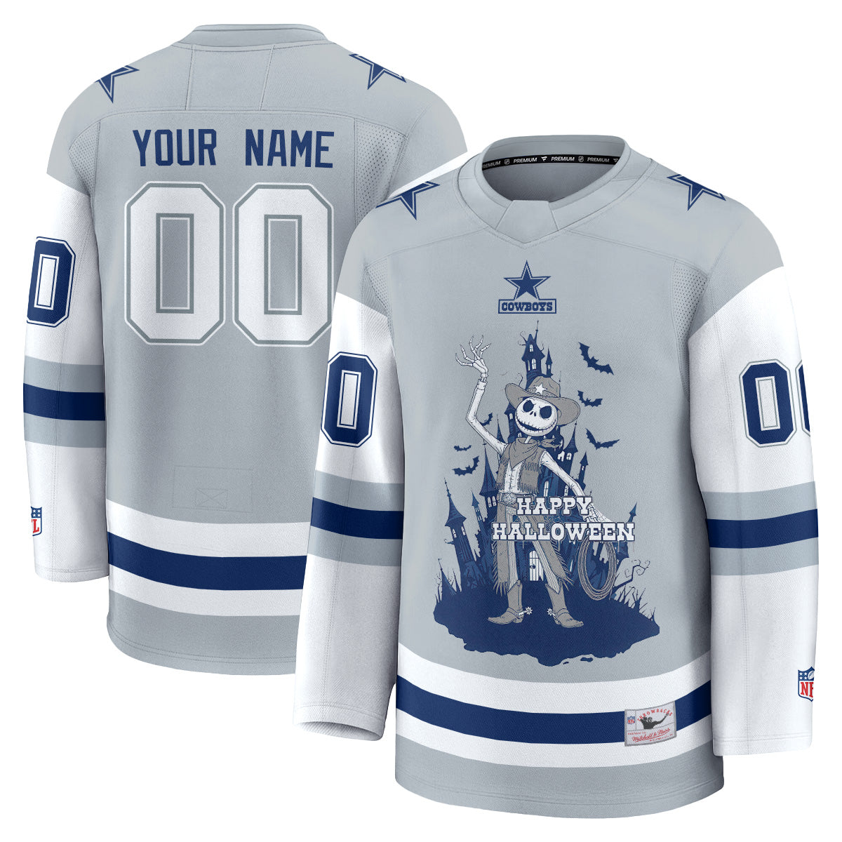 DAL x Nightmare Halloween 2026 Edition Custom Hockey Jersey - Printed