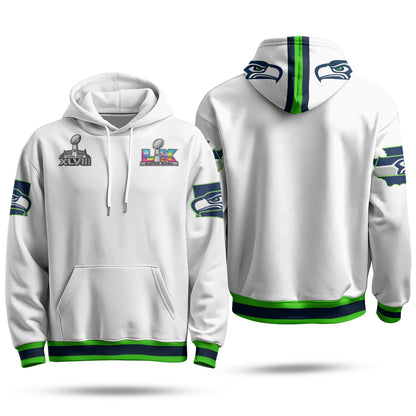 Seattle Seahawks S.Bowl Champs Hoodie - Stitched
