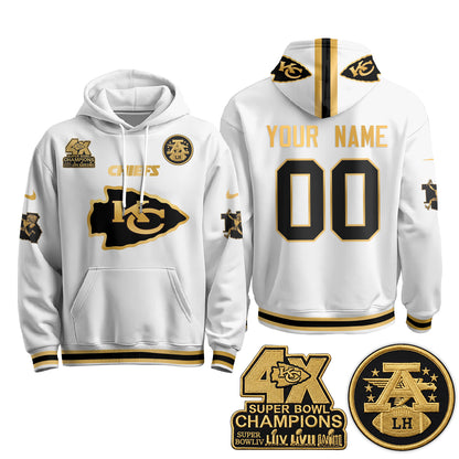 KC 4X Champs Gold Edition Custom Hoodie - Stitched