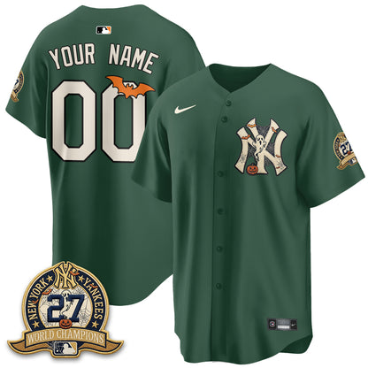 NYY Halloween 2026 Vapor Limited Custom Jersey - Stitched