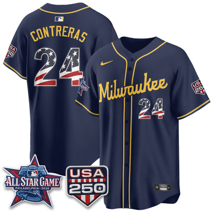 Milwaukee Brewers 2026 All Star Game Vapor Jersey - Stitched