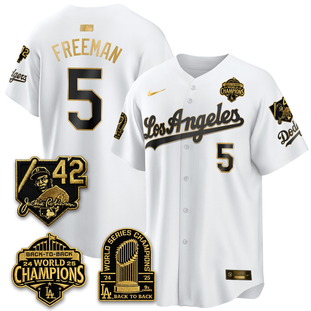 LAD 2026 New Era Gold Collection Vapor Limited Jersey - B2B Champs - All Stitched
