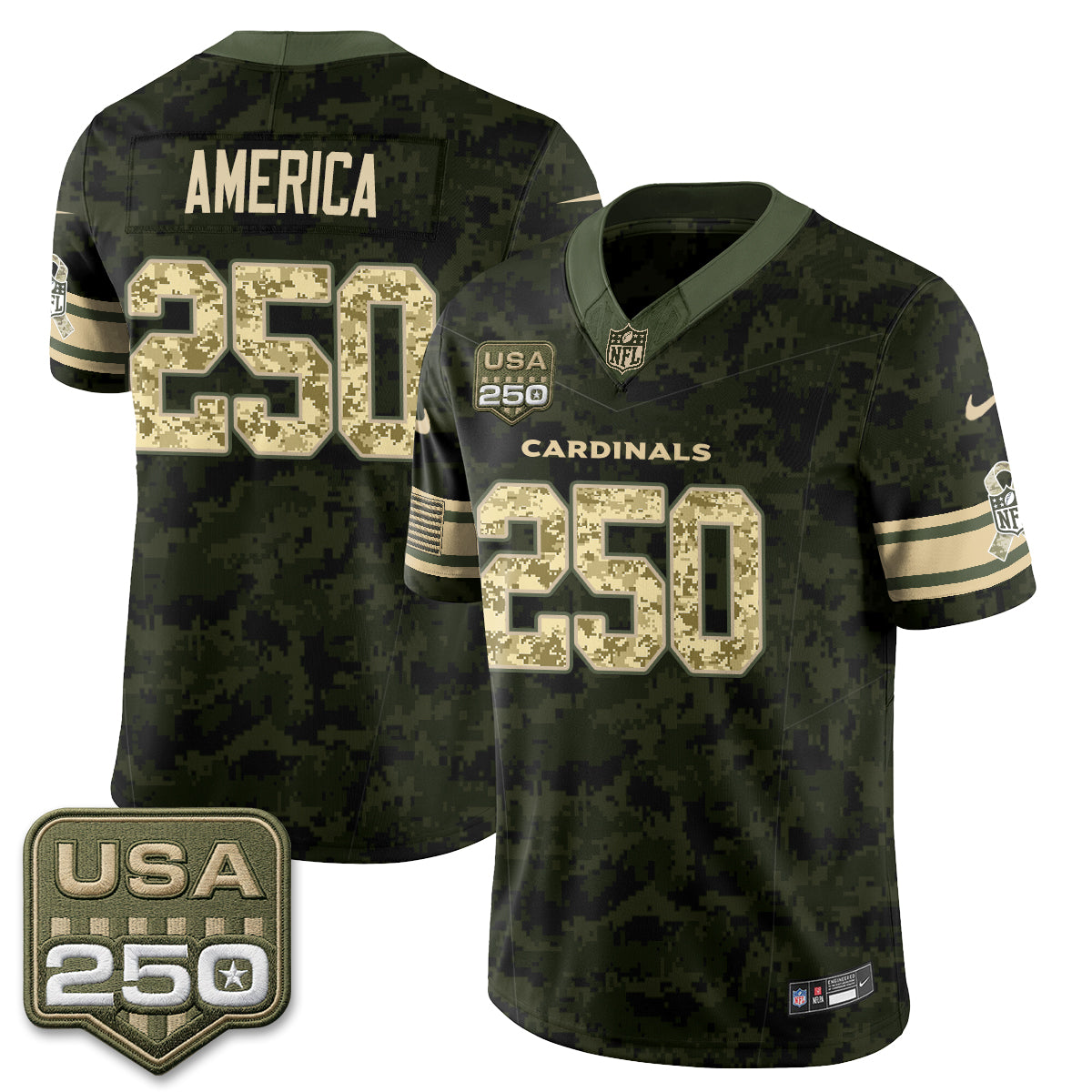 ARI 2026 Salute to Service Vapor Jersey - Stitched