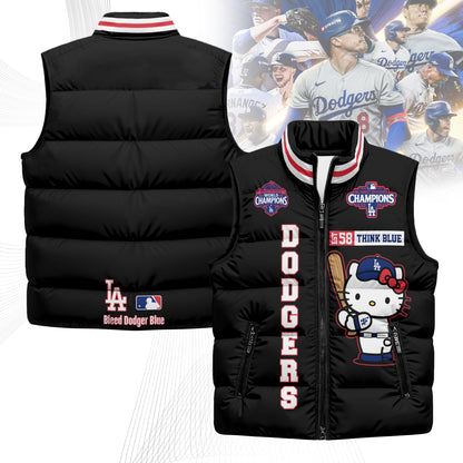 LAD x Meow KT Puffer Vest - Printed
