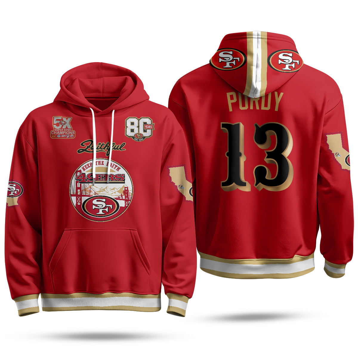 SF Faithful to The Bay Hoodie - Stitched