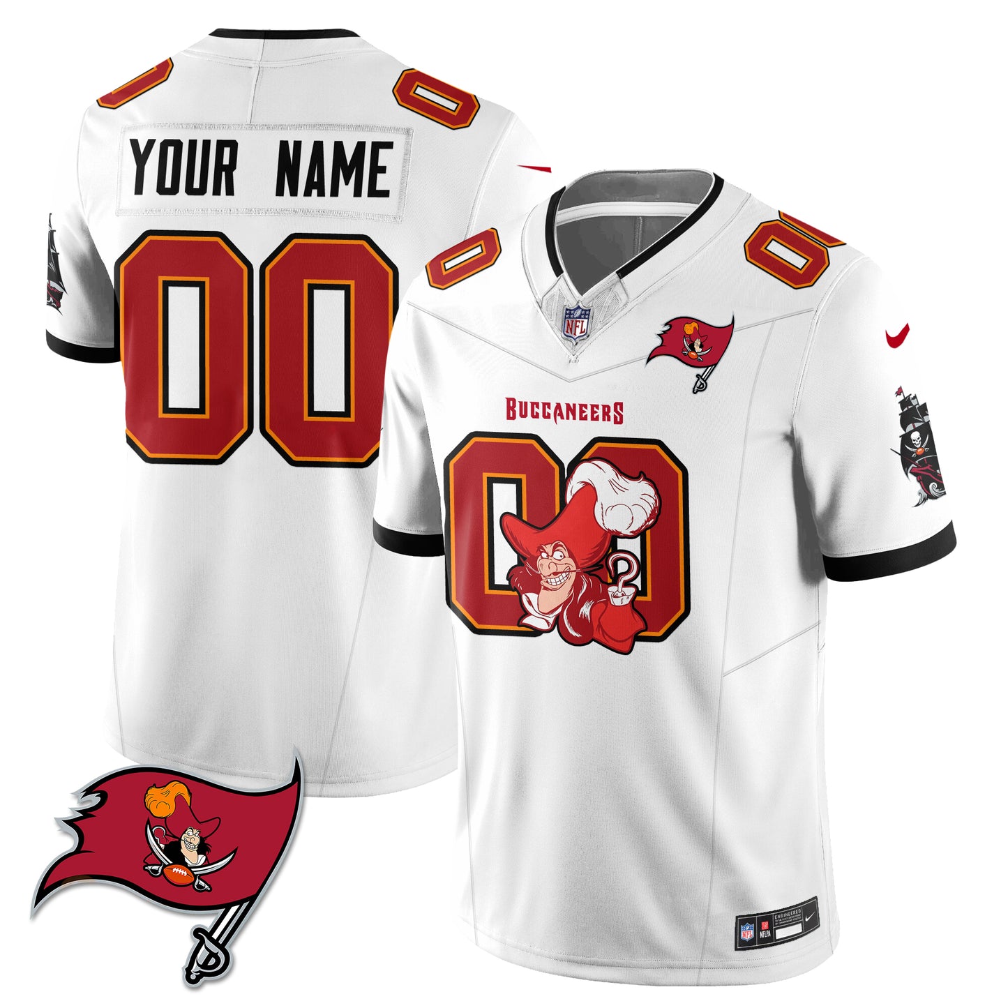 Tampa Bay Buccaneers x Red Coat Captain Edition Vapor Custom Jersey - Stitched