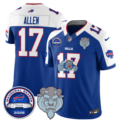 Buffalo Bills x Hairy Blue Beast Edition Vapor Jersey - Stitched