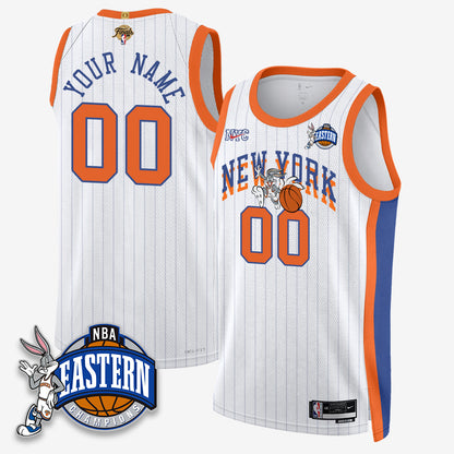 New York Knicks 2026 NBA Finals x Bunny Vapor Custom Jersey - Stitched