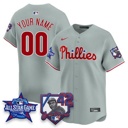 PHI 2026 Jackie Robinson New Era - All Star Game Vapor Limited Custom Jersey - All Stitched