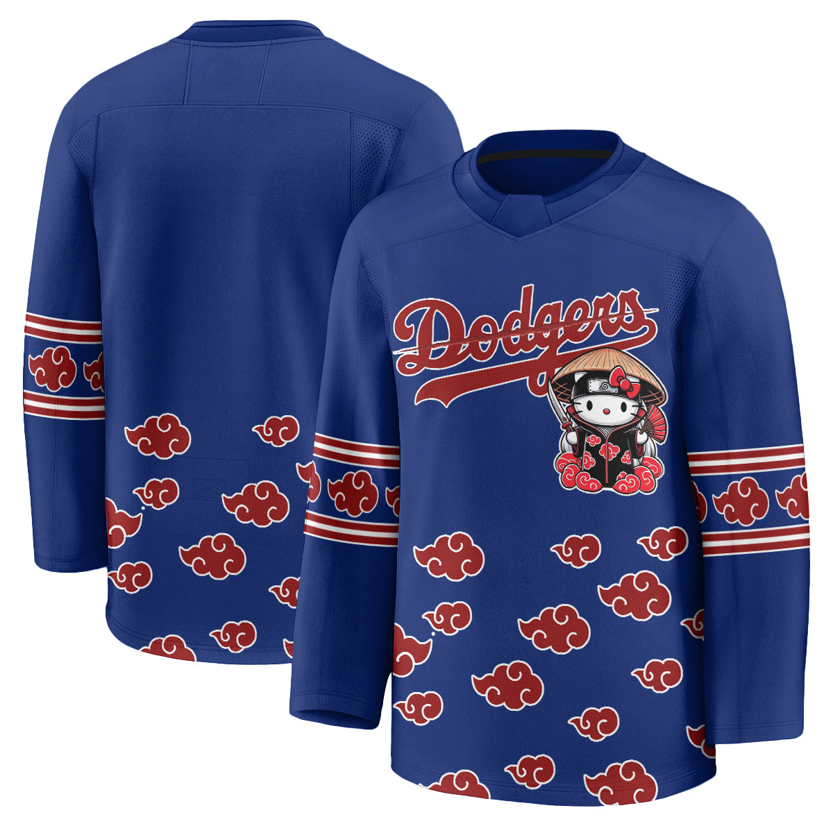 Los Angeles Dodgers Akatsuki Edition Vapor Hockey Jersey - Stitched