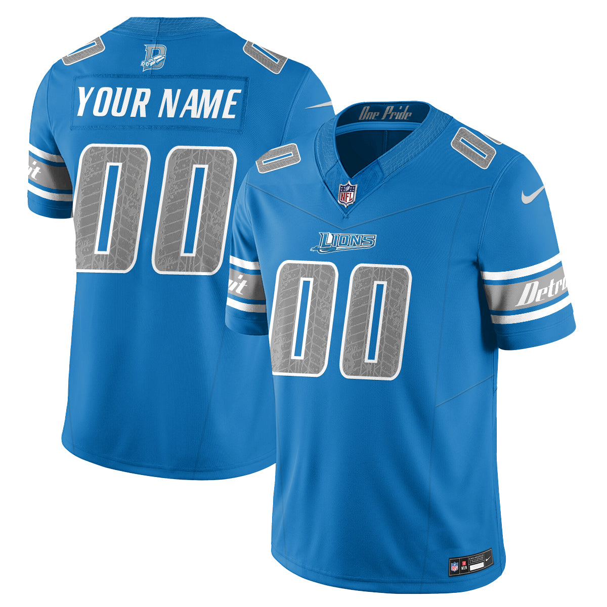 Detroit Lions Fangear Edition Vapor Custom Jersey - Stitched