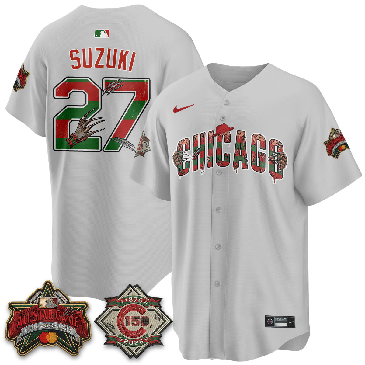 CHC A Nightmare on Wrigley Field Edition Vapor Jersey - Stitched