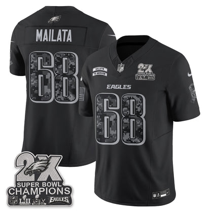 Philadelphia Eagles Salute to Service V2 Vapor Jersey - Stitched