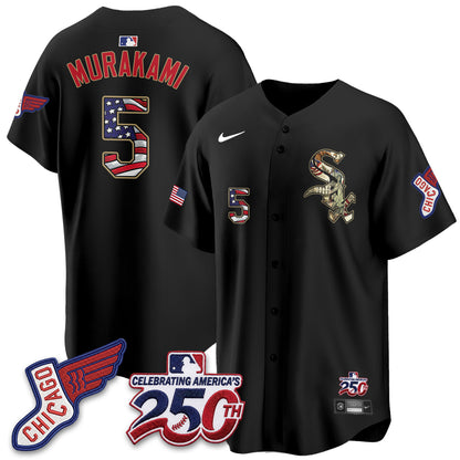 Chicago White Sox 2026 Independence Day USA Vapor Jersey - Stitched