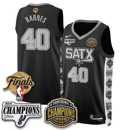 SAS 2026 NBA Western Conference Champions Vapor Jersey V3 - Stitched