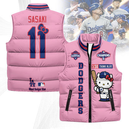 LAD x Meow KT Puffer Vest - Printed