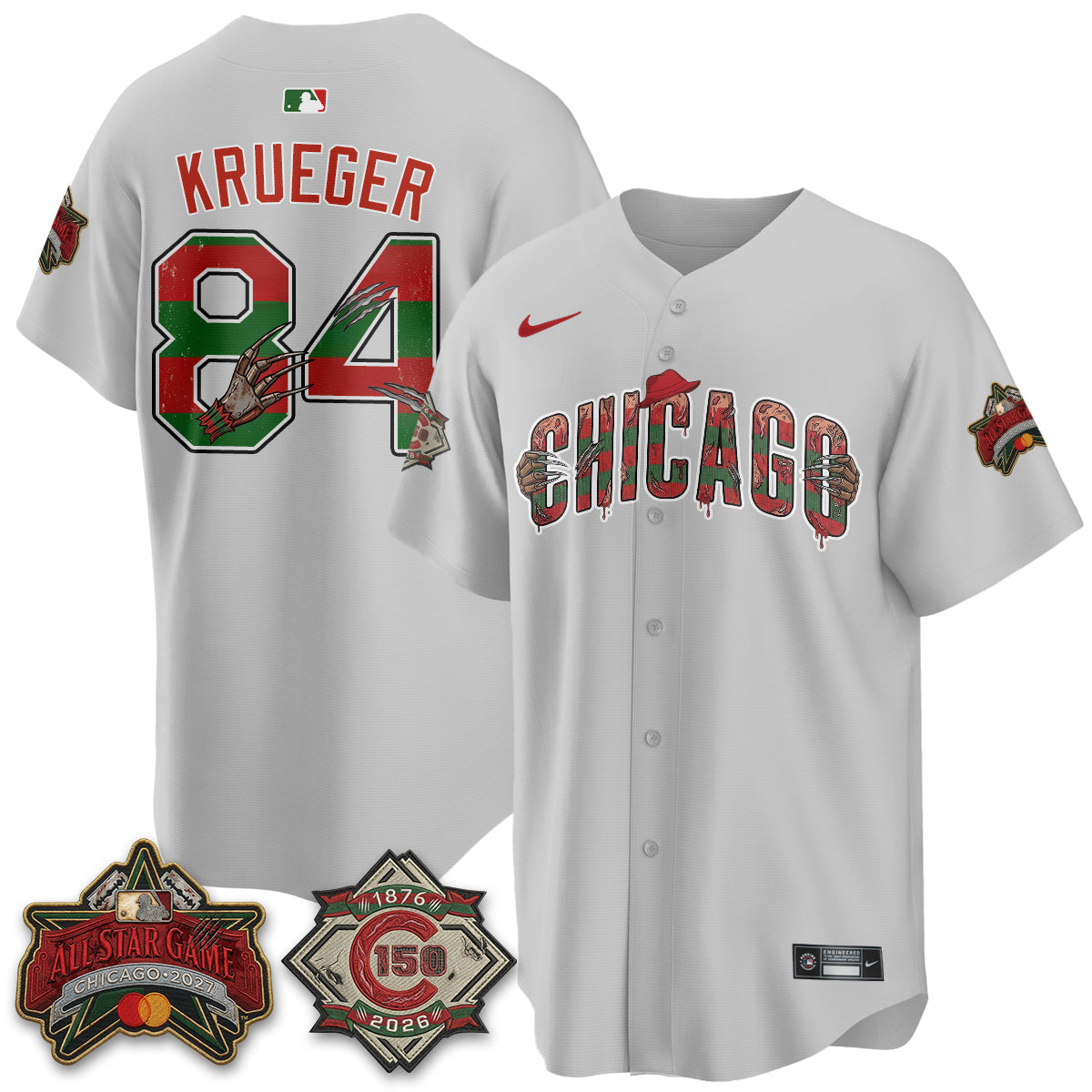 CHC A Nightmare on Wrigley Field Edition Vapor Jersey - Stitched