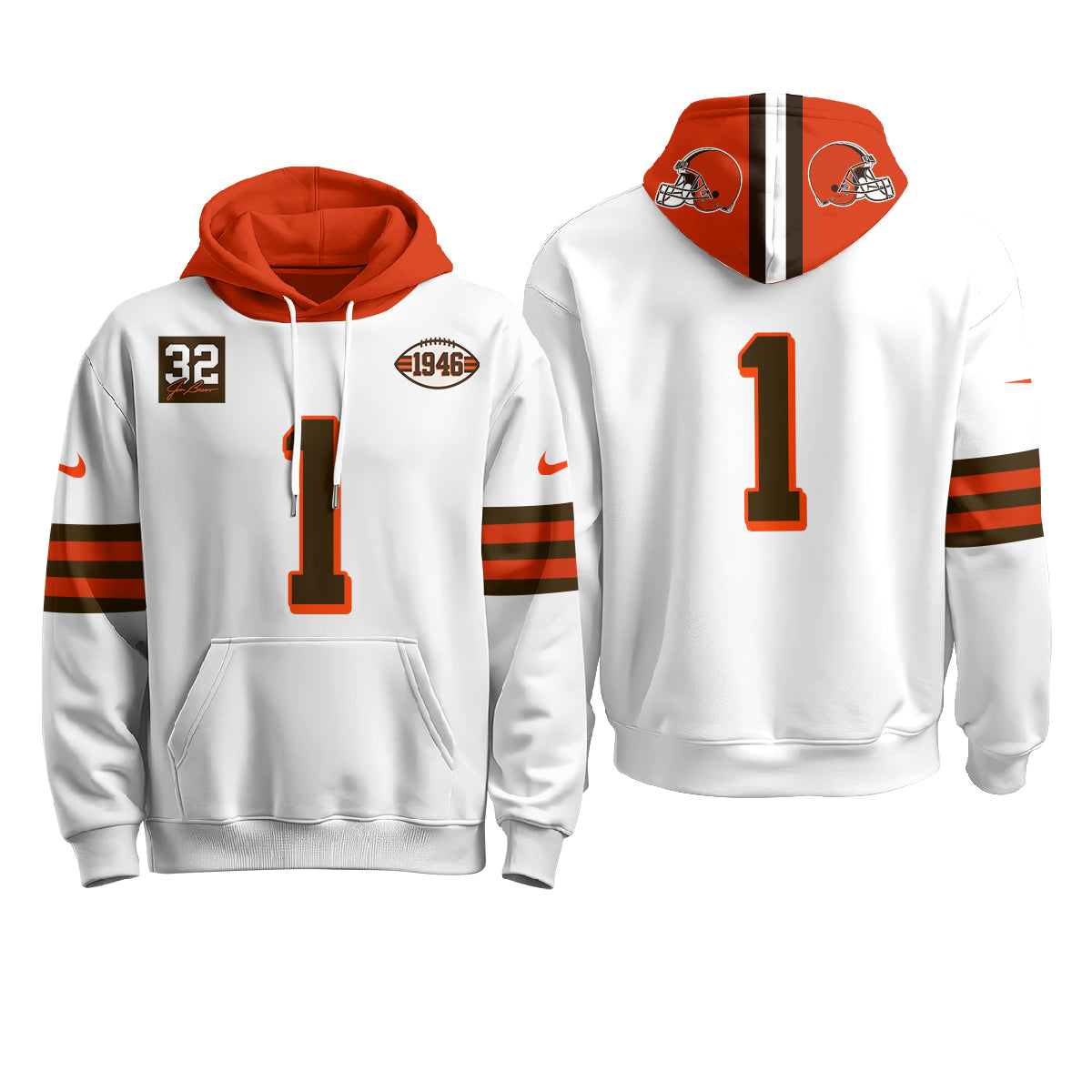 CLE 1946 Anniversary Patch Hoodie - Stitched
