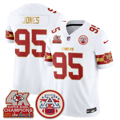 KC 4X Champs Gold Edition Vapor Jersey - Stitched