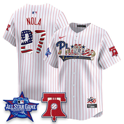 PHI 2026 Independence Day USA Vapor Limited Blue Jersey - Stitched