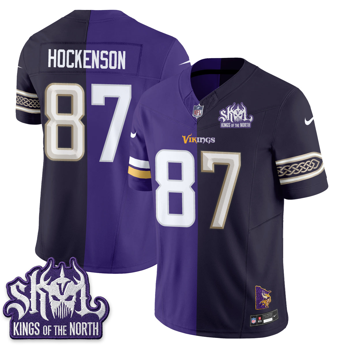 Minnesota Vikings Split Edition Vapor Jersey - Stitched
