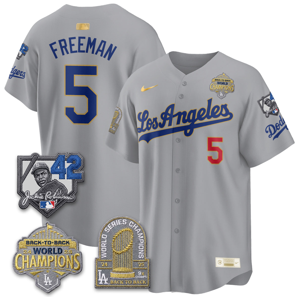 LAD 2026 New Era Gold Collection Vapor Limited Jersey - B2B Champs - All Stitched