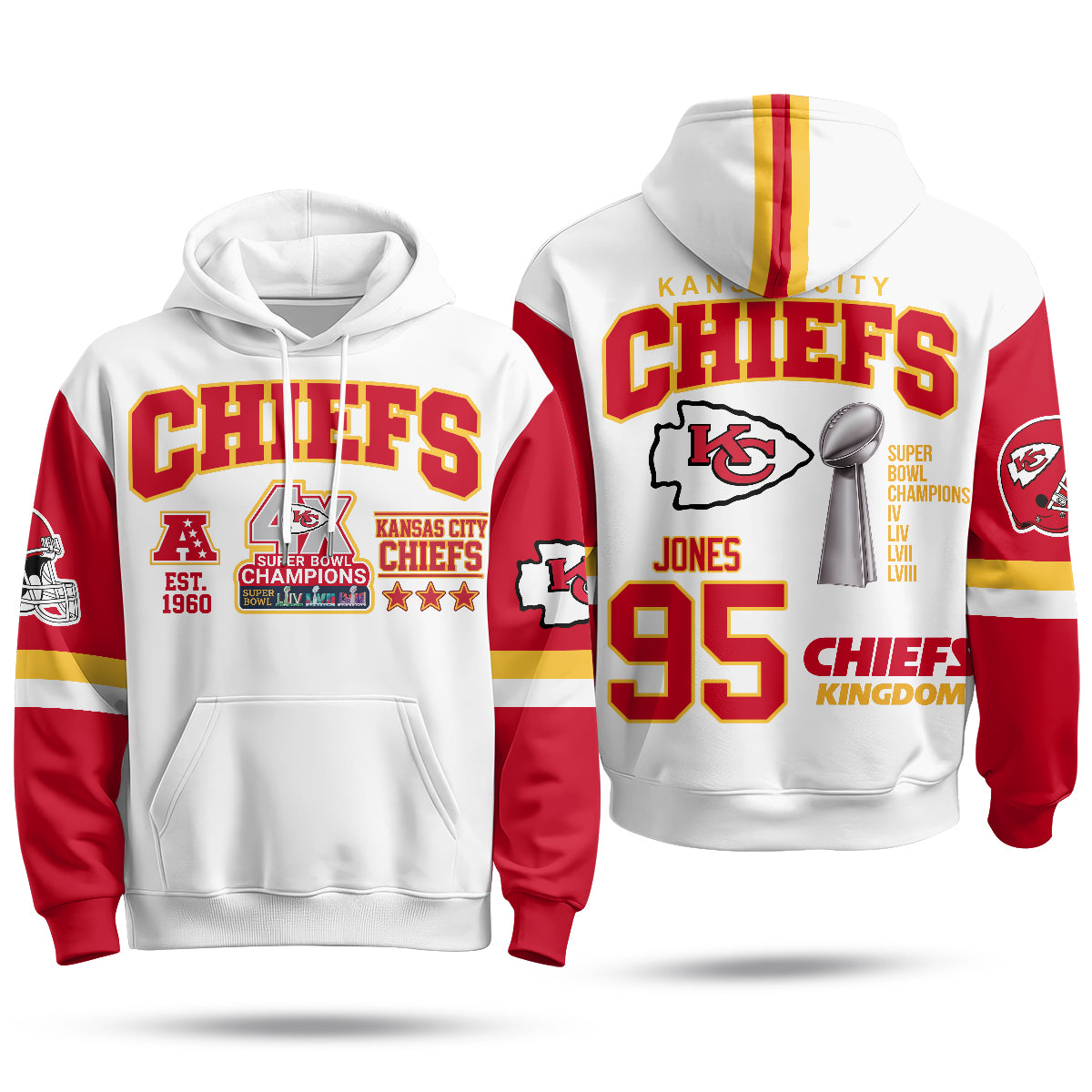 KC 4X Champs Gold Edition Fleece Hoodie - Printed