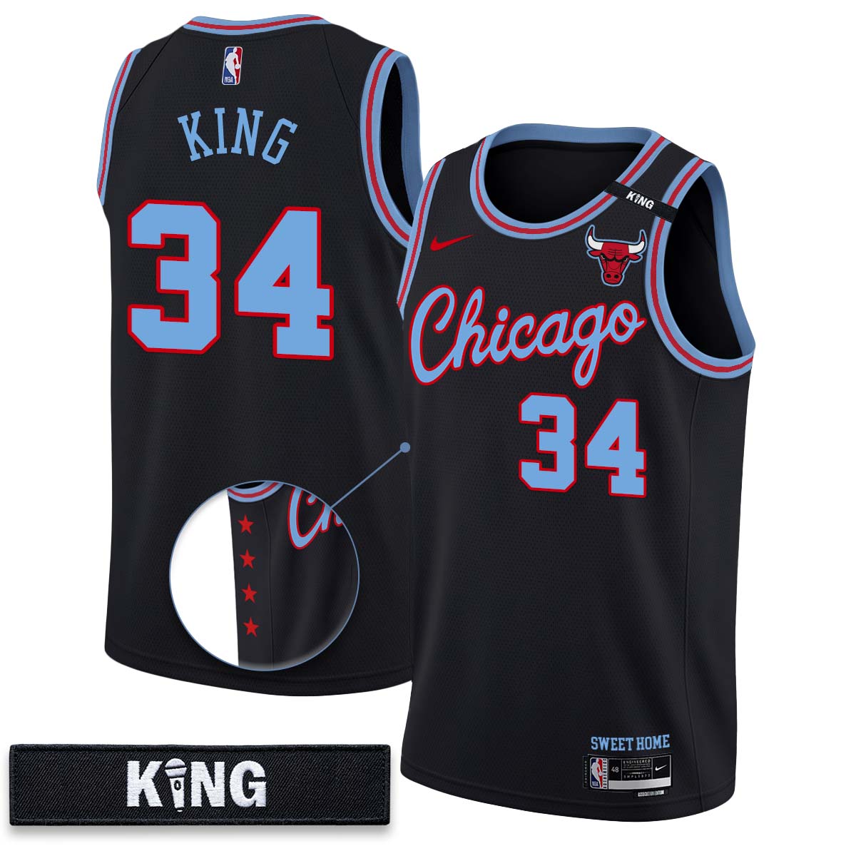 Chicago Bulls 10 Years Anniversary Vapor Jersey - Stitched