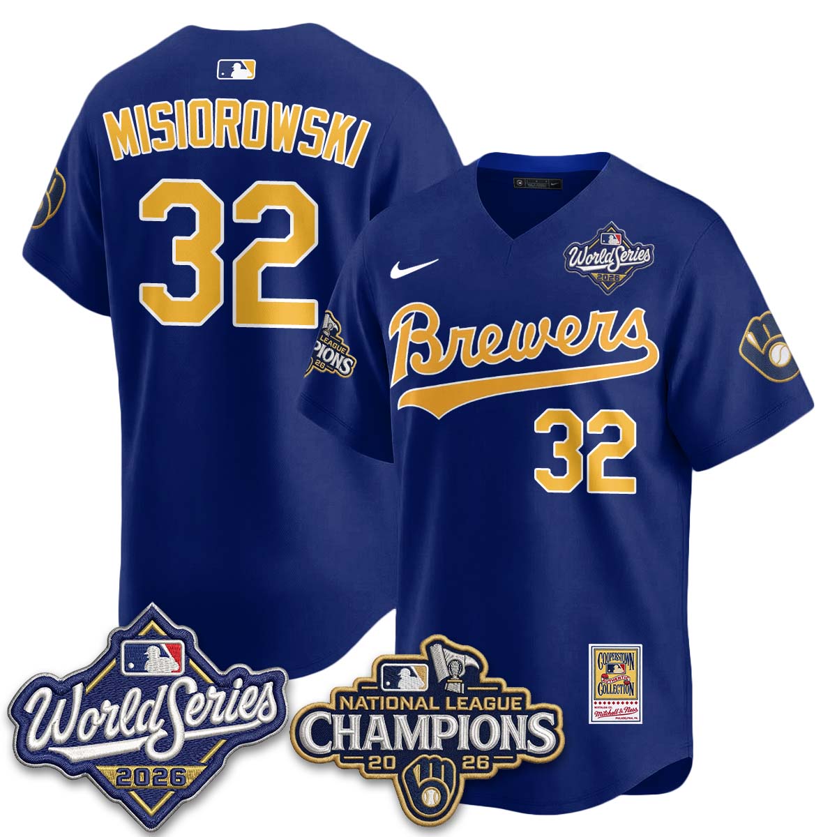 MIL 2026 NL Champions Throwback Jersey - Stitched