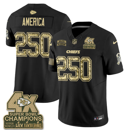 Kansas City Chiefs 2026 Salute to Service Vapor Jersey V2- Stitched